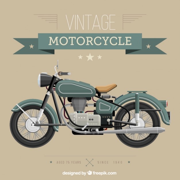 Plik wektorowy vintage motocykl