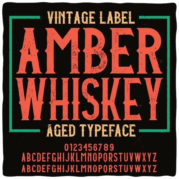 Vintage Napis Amber Whisky