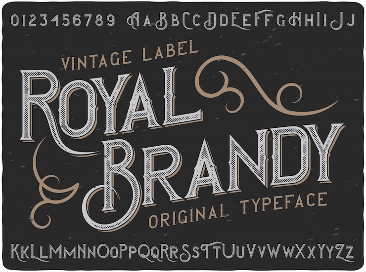 Vintage napis Royal Brandy