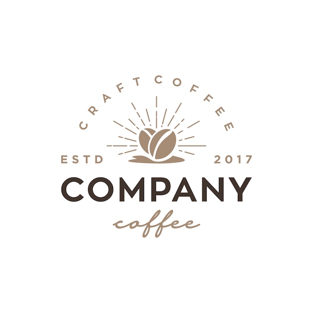 Vintage / Retro Coffee Shop Wektor Logo Szablon Projektu