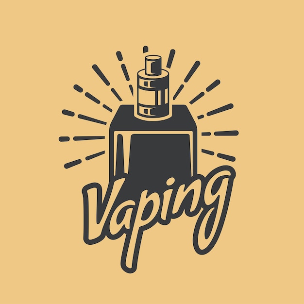 Plik wektorowy vintage retro logo vape