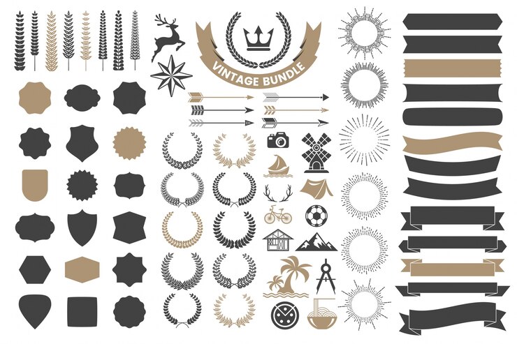 Wektor vintage retro logo wektor na baner