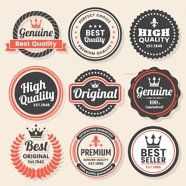 Vintage Retro Logo Wektor Na Baner