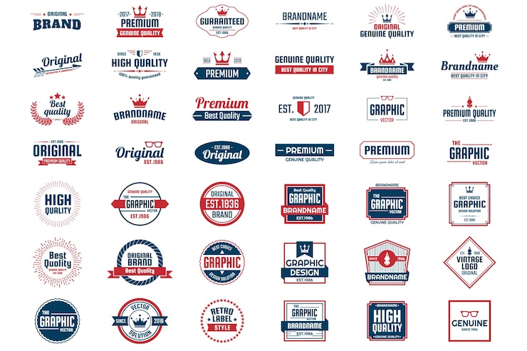 Wektor vintage retro wektor logo na baner