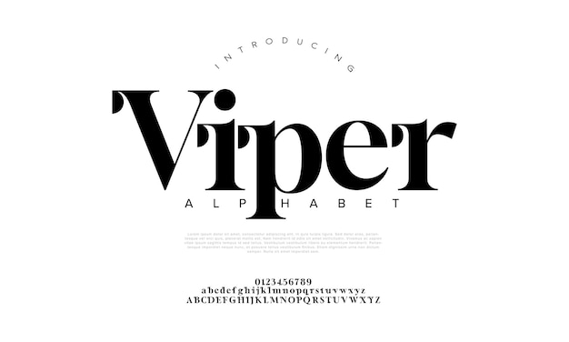 Viper Kreatywna Nowoczesna Czcionka Alfabetu Miejskiego Cyfrowa Abstrakcyjna Muzułmańska Futurystyczna Moda Sportowa Minimalna