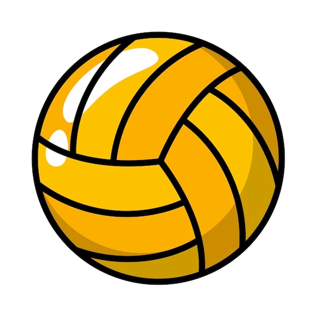 Volleyball w stylu kreskówki