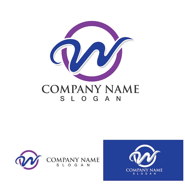 W list logo szablonu