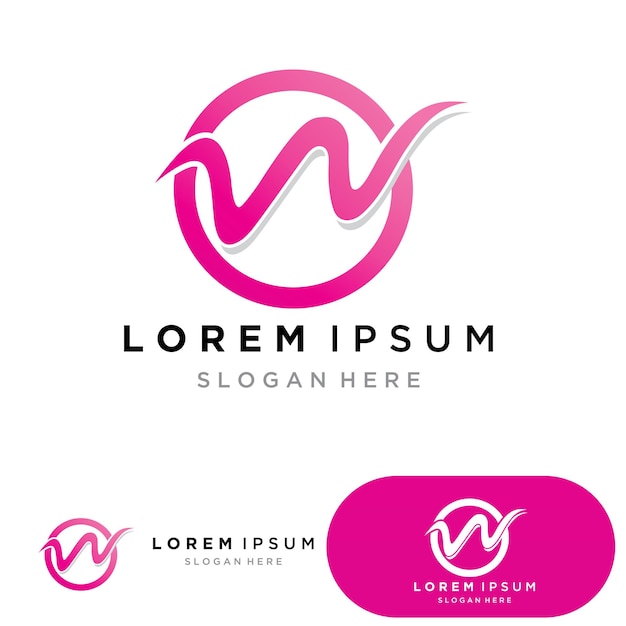 W list logo szablonu