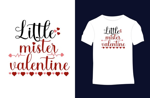 Walentynki lub cytaty miłosne Typografia Projekt koszulki