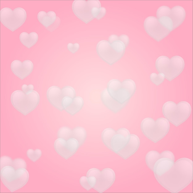 Walentynki różowy kolor gradientu z tłem wzoru shap serca