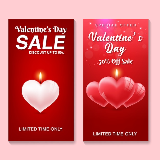 Walentynki Sprzedaży Tło Z Serca Kształcie Balonów