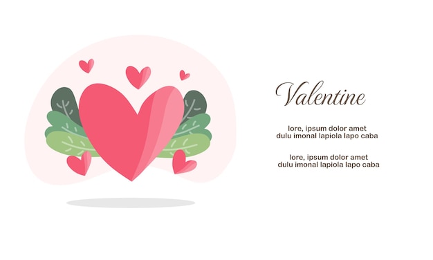 Walentynkowa Ilustracja Miłości Na Walentynkowe Wydarzenie Projektowe