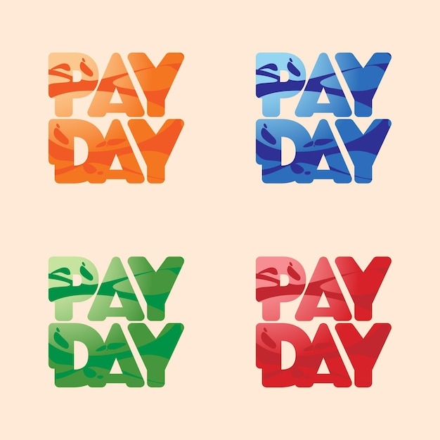 Wariant Kolorystyczny Typografii Payday