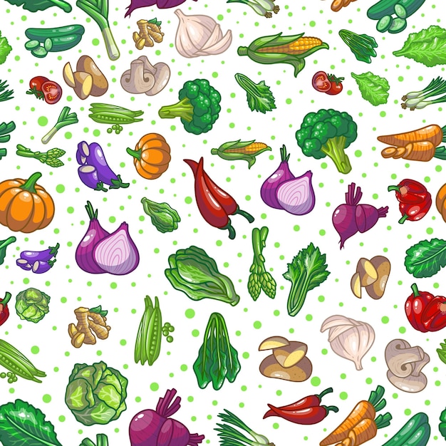 Warzywa Wzór Rysunek Ilustracja Projekt