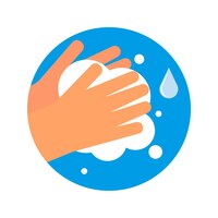 Plik wektorowy wash your hands icon isolated on white background vector illustration