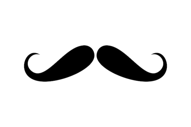 Plik wektorowy wąsy ikona ilustracja wąsy na białym tle