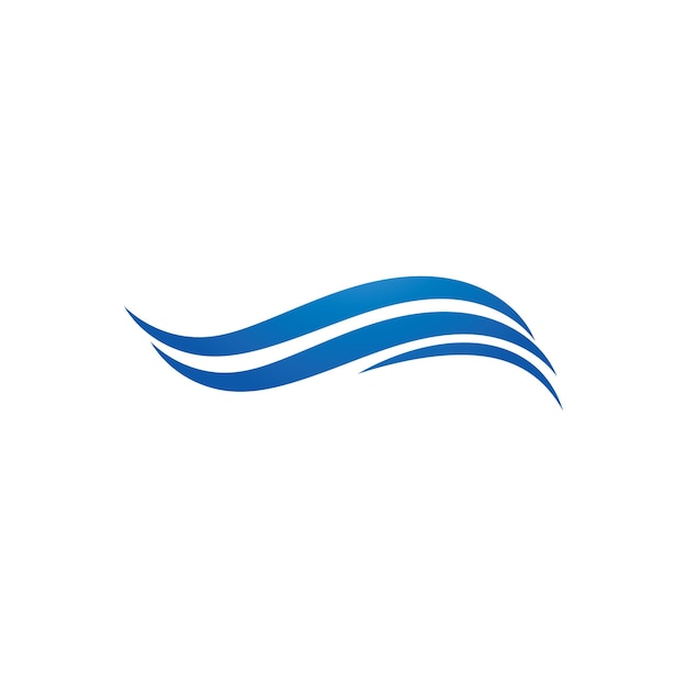 Water Wave Logo Szablon Wektor Ikona Ilustracja