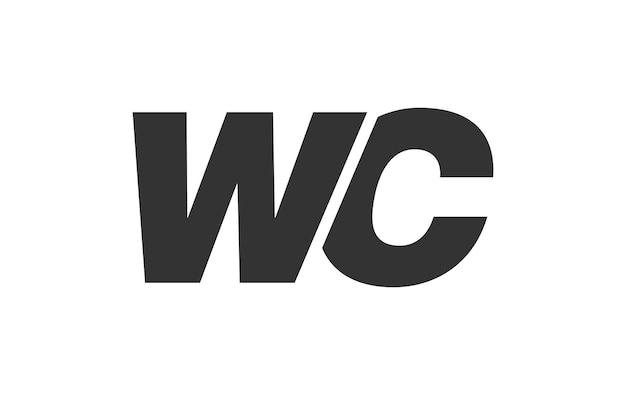 WC Techno Editable Font Logo dla Corporate Branding Odważny futurystyczny projekt z unikalnymi pomysłami typograficznymi Minimalny niestandardowy typ i dynamiczna litera