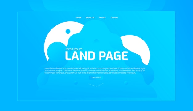 Plik wektorowy web land page 2