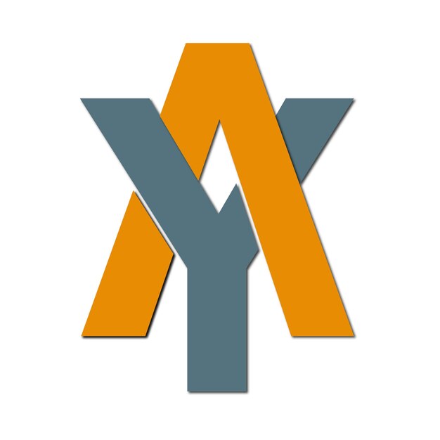 Web line nowoczesny kolorowy pełny projekt logo