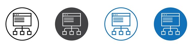 Web transfer icon flat editable icon mark set