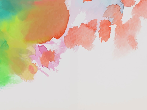 Wektor Abstrakcyjne Tło Z Kolorowym Wzorem Rozprysków Akwareli