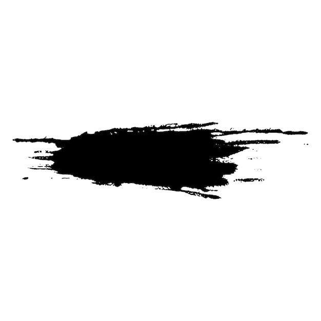 Plik wektorowy wektor akwarela malowane czarne pociągnięcia pędzlem ręcznie rysowany element projektu izolowany na białym tle