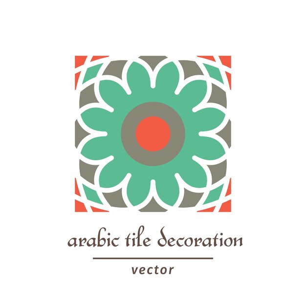 Wektor arabski wzór geometryczny próbkę