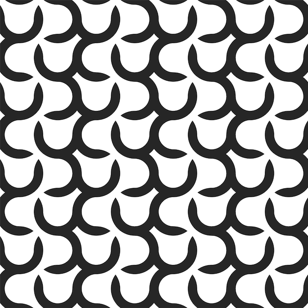 Wektor bez szwu geometryczny wzór Prosty projekt graficzny streszczenie niekończące się monochromatyczne tło
