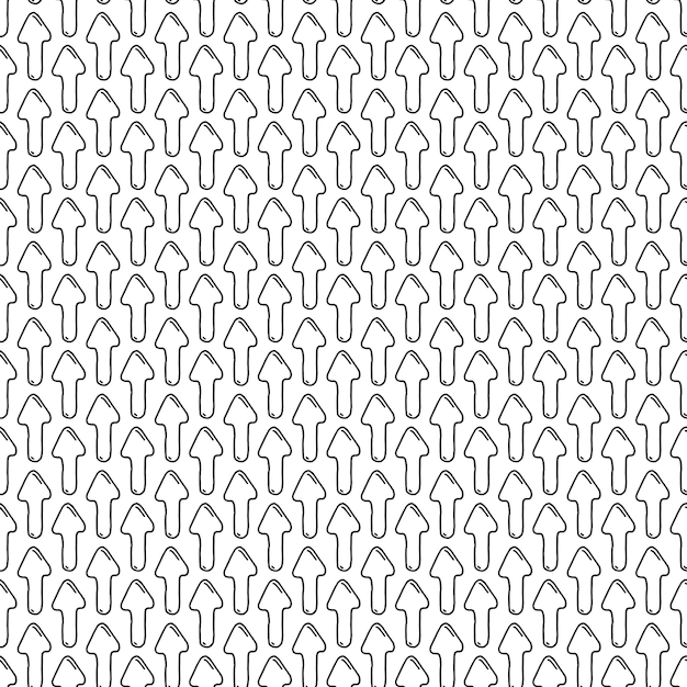 Wektor bezszwowe stylowe strzałki wzór doodle styl Ręcznie rysowane projekt funky niekończące się tło