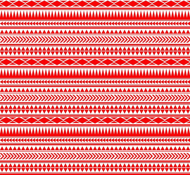 Wektor bezszwowe wzór aztec, geometryczny wzór w kolorze czerwonym EPS