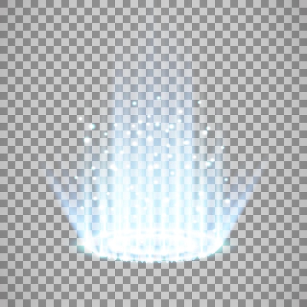 Plik wektorowy wektor biały brokat fala abstrakcyjna ilustracja biała gwiazda ślad pyłu musujące cząstki na przezroczystym tle magiczna koncepcja