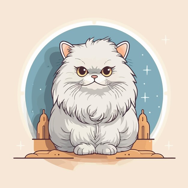 Plik wektorowy wektor catpersian