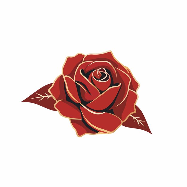 Plik wektorowy wektor czerwonej róży