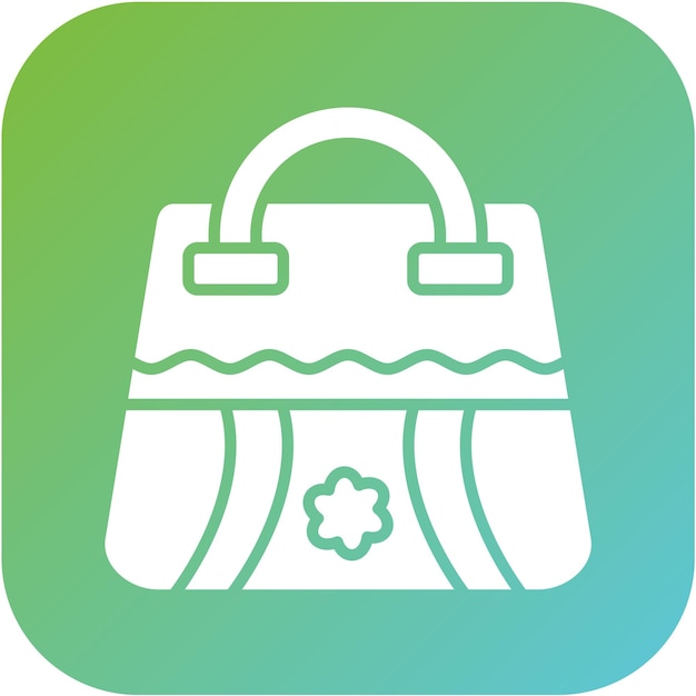 Wektor Design Beach Handbag Icon Style