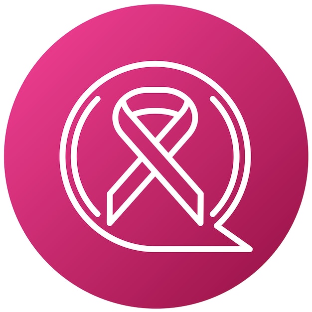 Wektor Design Cancer Community Icon Style (styl Ikon Społeczności Raka)