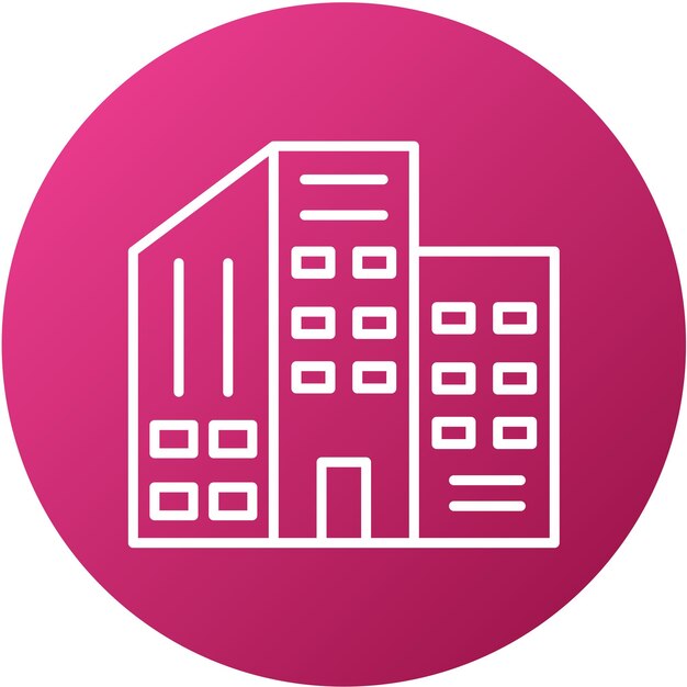 Wektor Design Hotel Icon Style
