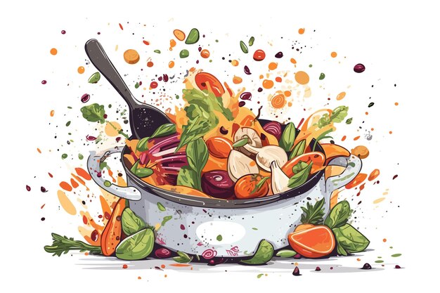 Plik wektorowy wektor doodles owoce warzywa żywność organiczna napój warzywa medycyna alternatywna ziołowa