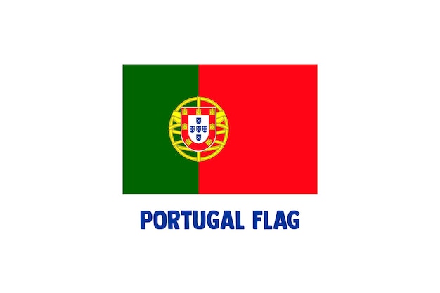 Wektor Flaga Portugalii