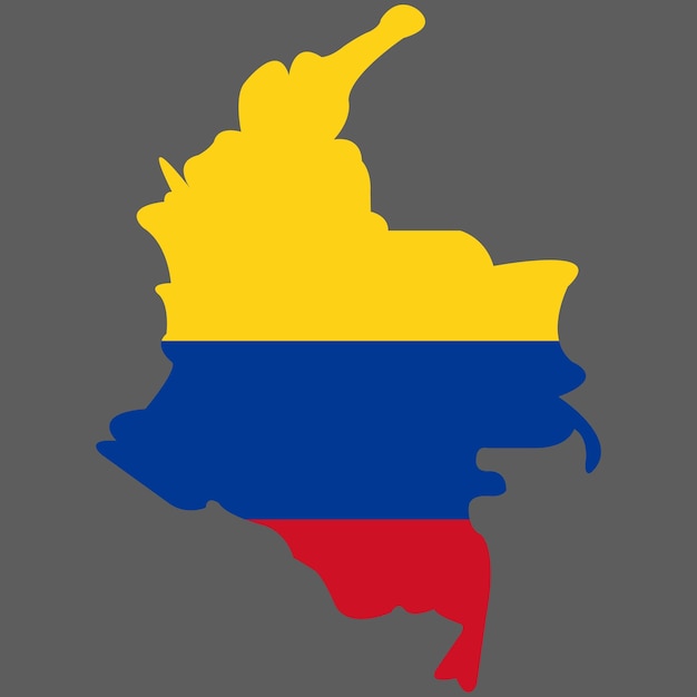 Plik wektorowy wektor flagi kolumbii 2