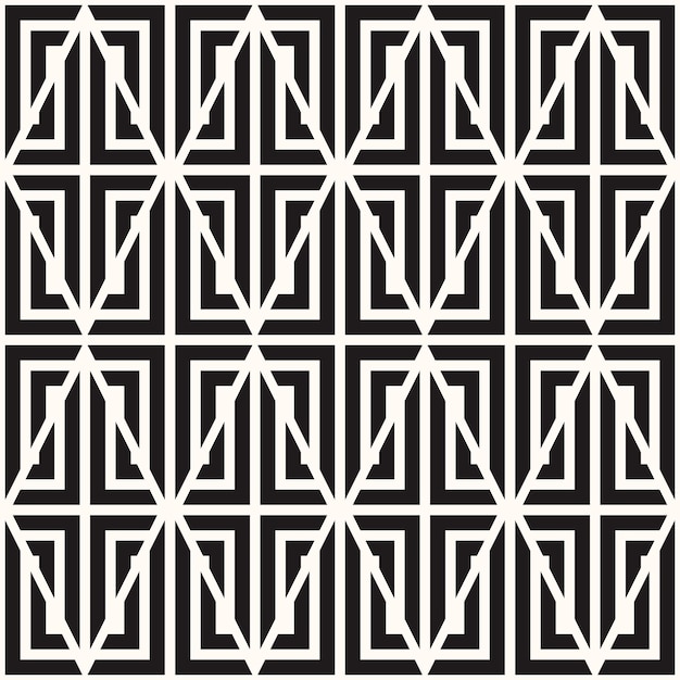 Wektor Geometryczny Abstrakcja Bezszwowe Monochromatyczny Wzór Tekstury Tła