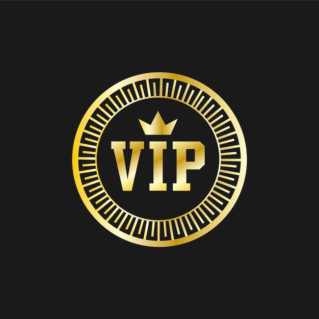 Wektor Gold Vip And Crown Batch