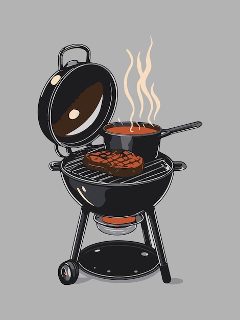 Wektor grilla barbecue