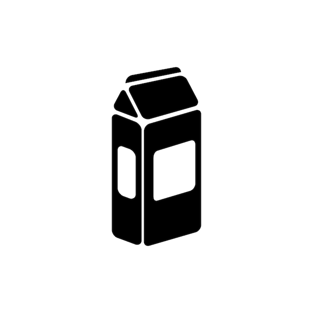 Wektor ikon mleka prosty glpys minimalistyczny