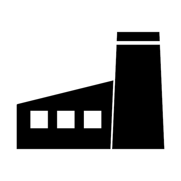 Plik wektorowy wektor ikony budynku fabryki