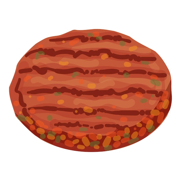 Plik wektorowy wektor ikony kreskówki mięsa burgera duży chleb wołowina