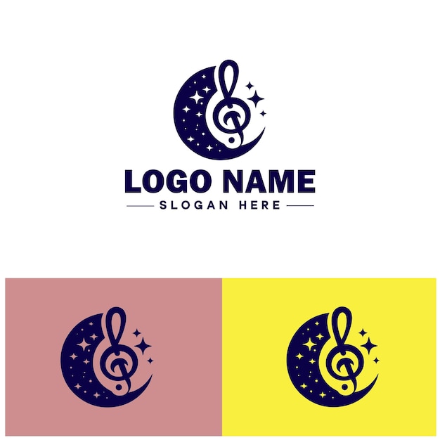 Plik wektorowy wektor ikony muzycznej dla aplikacji biznesowej ikona zespołu typografia dj piosenka muzyczny szablon logo
