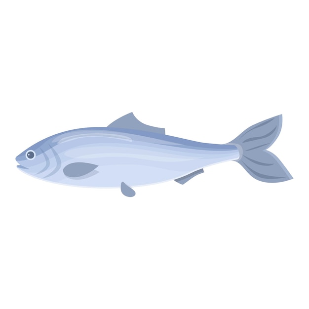 Wektor ikony produktu wodnego kreskówka Ryby morskie Pokarm dla sardynek
