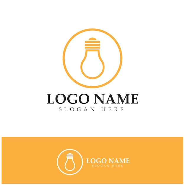 Wektor Ikony Projektowania Logo Lampy