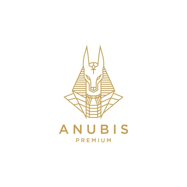 Plik wektorowy wektor ikony projektu logo anubis